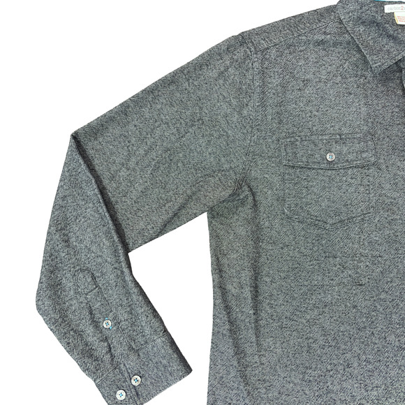 Carbon 2 Cobalt Black Denim Long Sleeve Button Up Shirt Jacket Men's Size Medium - Picture 4 of 15